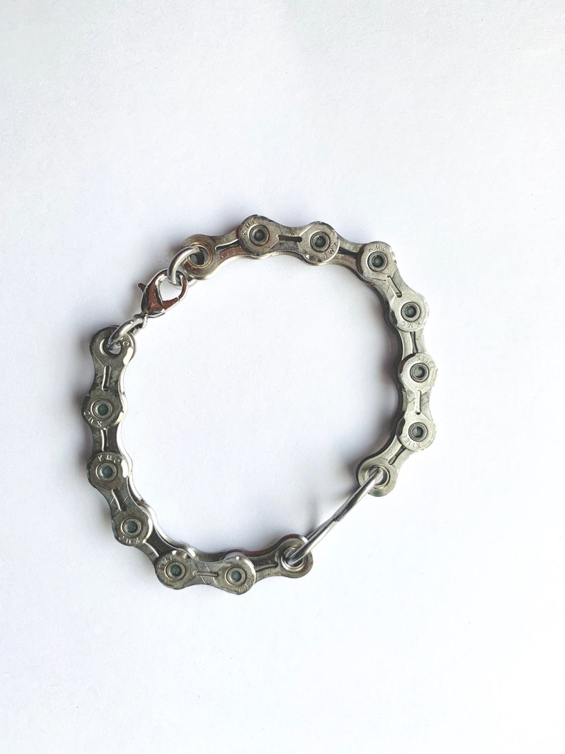 Chain Bracelet with Bicycle Spoke Eternity Symbol Bike Etsy