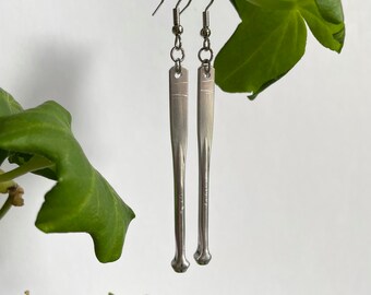 Bladed Bicycle Spoke Earrings , Recycled Bike Jewelry