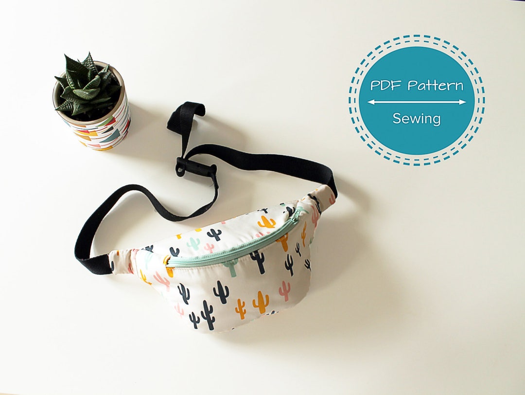 Bumbag Fanny Pack Sewing Pattern Tutorial, One Compartment Waist Bag, Festival Bag Etsy