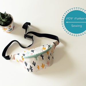 Bauchtasche Bauchtasche Schnittmuster Anleitung, Gürteltasche mit einem Fach, Festivaltasche