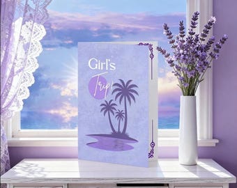 Tropical Girls Trip Invitation Template | Adventure Getaway Invite (Digital Download)