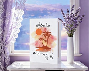 Tropical Girls Trip Invitation Template | Adventure Getaway Invite (Digital Download)