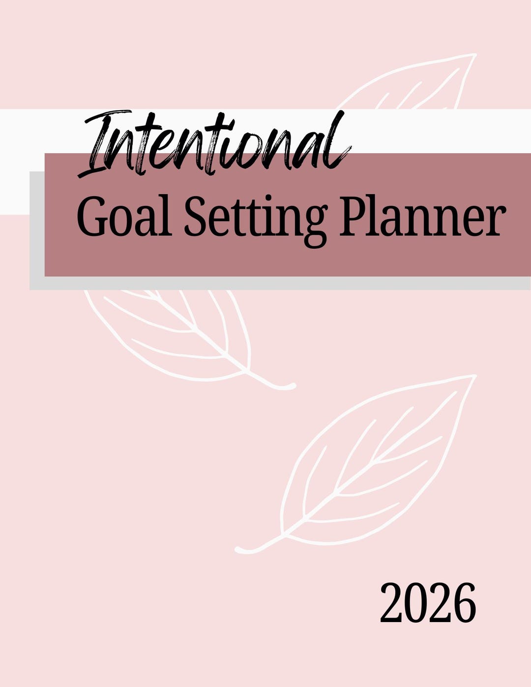2026 Goal Setting Planner | Weekly Habit Tracker (PDF Printable ...