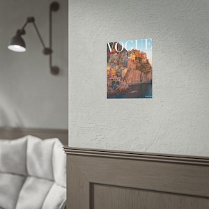 Vogue Magazine Cover Print: Cinque Terre Coastal Village Scene (August 1916) image 20