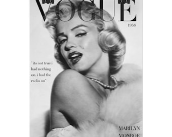 Marilyn Monroe Vogue Cover Print (1958) – Fine Art Poster