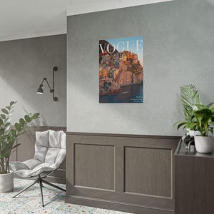 Vogue Magazine Cover Print: Cinque Terre Coastal Village Scene (August 1916) image 5