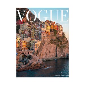 Vogue Magazine Cover Print: Cinque Terre Coastal Village Scene (August 1916) image 6