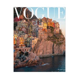 Vogue Magazine Cover Print: Cinque Terre Coastal Village Scene (August 1916) image 16