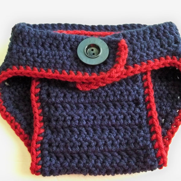 Crocheted baby Football, Basketball, baseball  Diaper Cover Any Team Any Color Combination