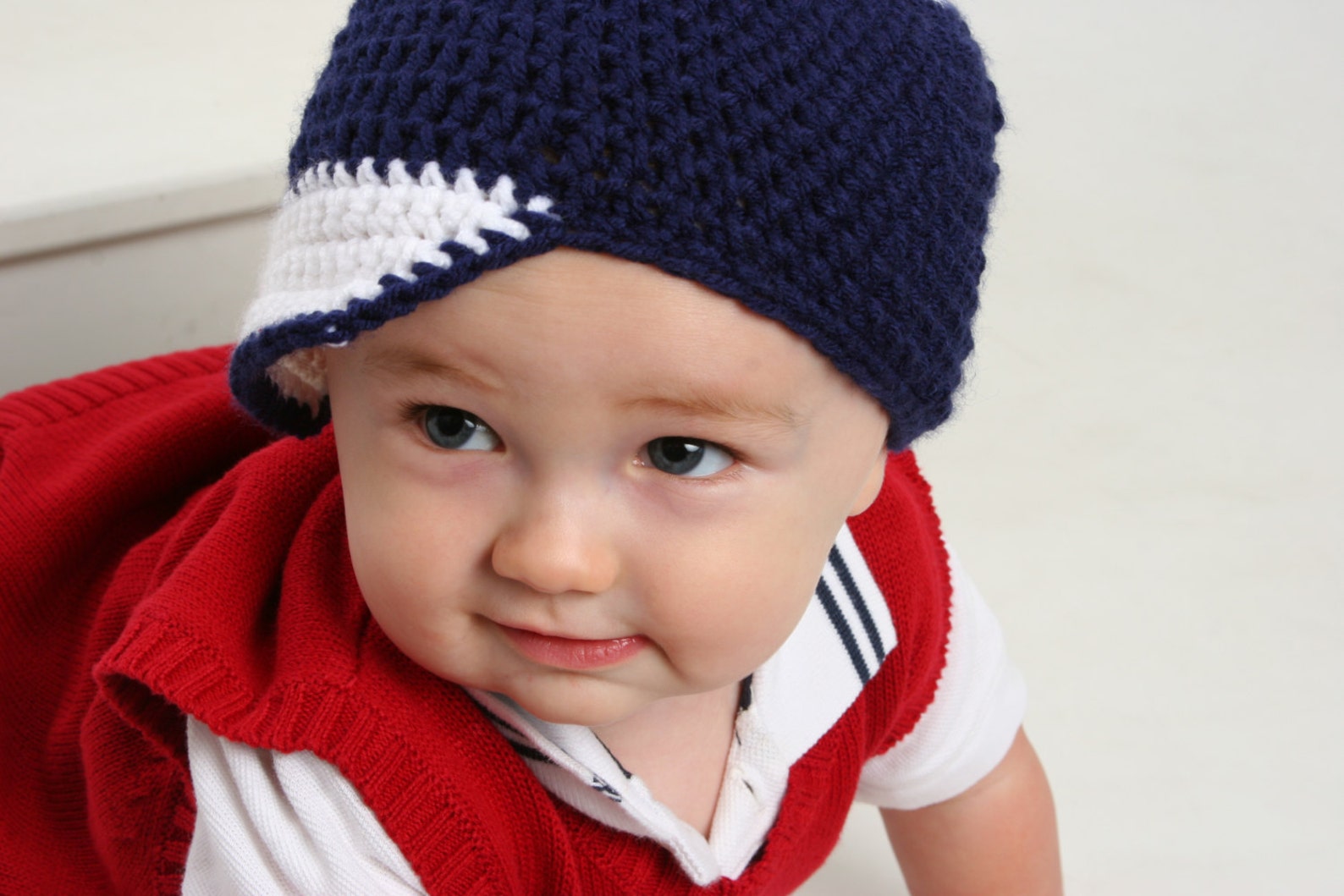 Crocheted Baby Baseball Hat Any Team Any Size Any Color Etsy