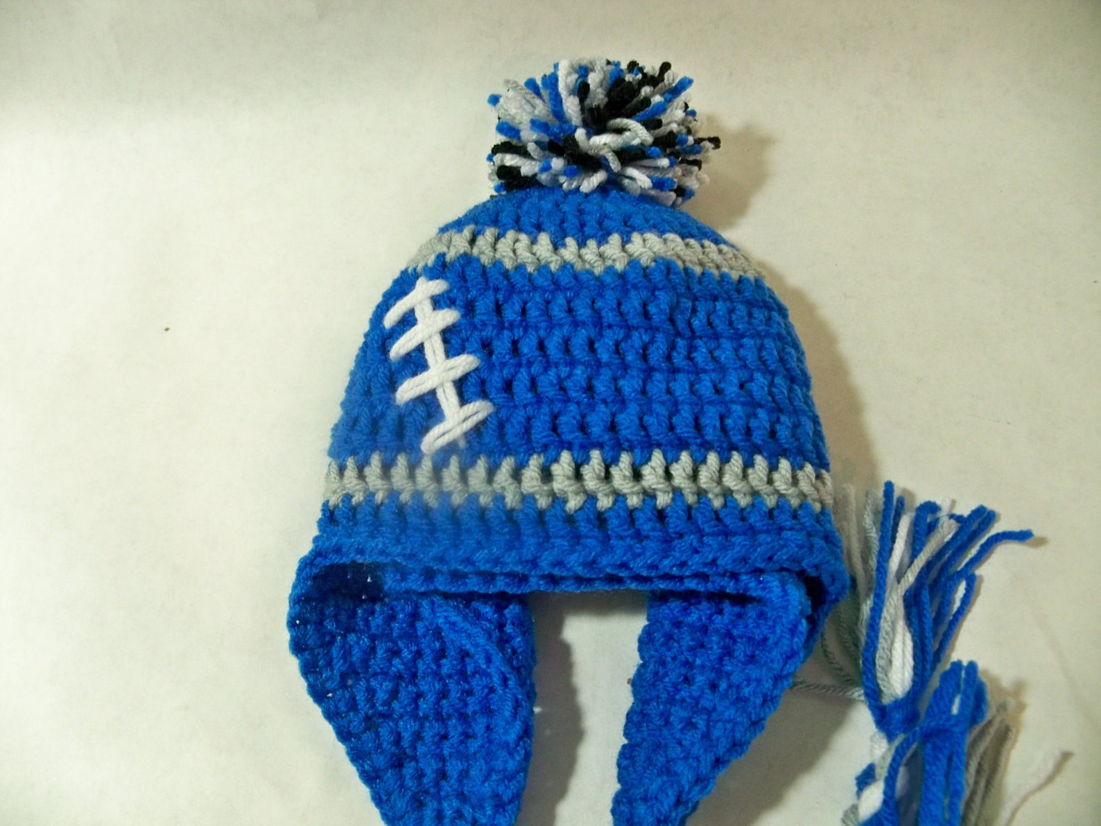 Crocheted Baby Toddler Football Beanie Any Team Any Size Any Etsy