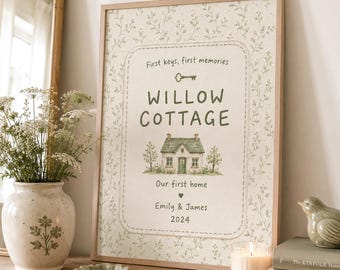 Personalised Our Home Print, Custom House Wall Art, First Home Gift, Housewarming Decor