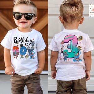Disneyland Zootopia Birthday Shirt, Custom Birthday Tshirt, Zootopia Family Matching Birthday Party Shirt, Birthday Boy Girl Tee image 3