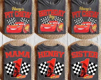 Disneyland Cars Birthday Custom Shirt, Lightning McQueen Birthday Boy, Pixar Pit Crew Shirt, Family Birthday Trip Shirt, WDW Birthday Tee