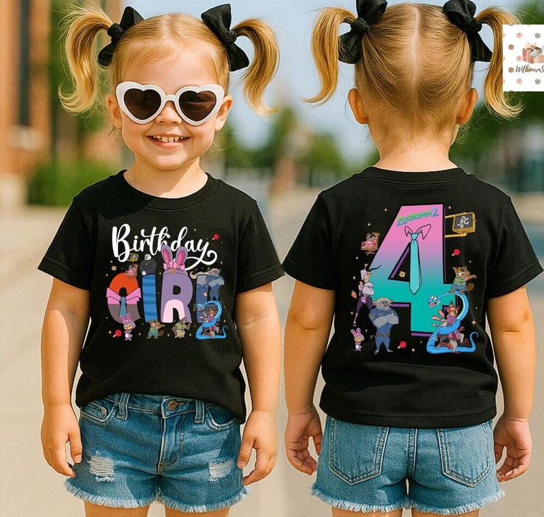Disneyland Zootopia Birthday Shirt, Custom Birthday Tshirt, Zootopia Family Matching Birthday Party Shirt, Birthday Boy Girl Tee image 5
