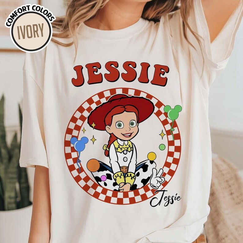Custom All Disneyland Pixar Toy Story Checkered Shirt, Woody Buzz Jessie Rex Lotso, Family Vacation Tee, Personalized Group Matching Tee image 4