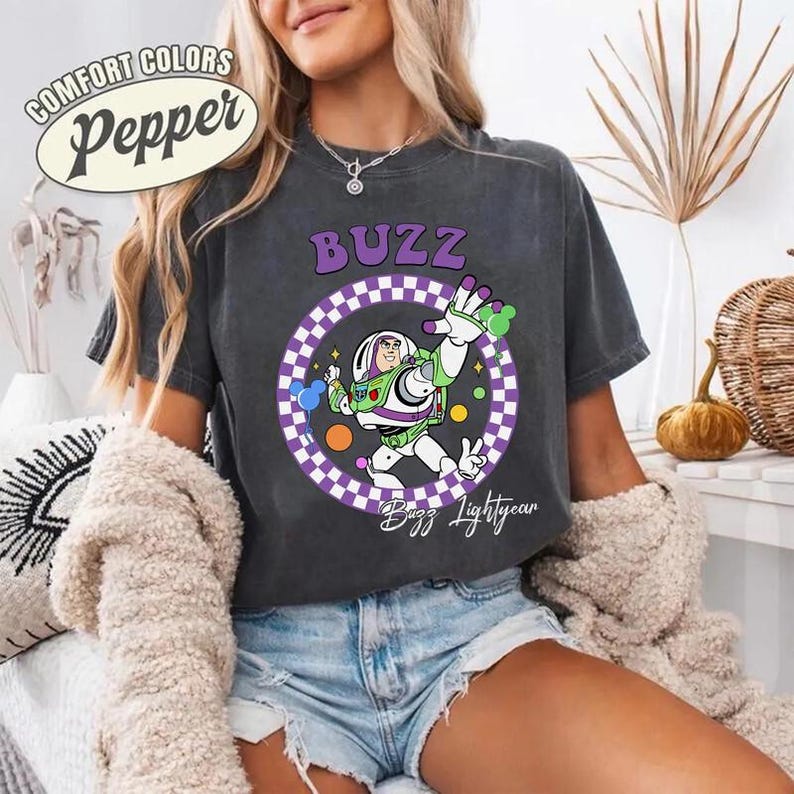 Custom All Disneyland Pixar Toy Story Checkered Shirt, Woody Buzz Jessie Rex Lotso, Family Vacation Tee, Personalized Group Matching Tee image 2