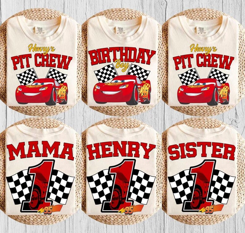 Disneyland Cars Birthday Custom Shirt, Lightning McQueen Birthday Boy, Pixar Pit Crew Shirt, Family Birthday Trip Shirt, WDW Birthday Tee image 2