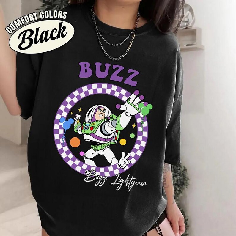 Custom All Disneyland Pixar Toy Story Checkered Shirt, Woody Buzz Jessie Rex Lotso, Family Vacation Tee, Personalized Group Matching Tee image 3