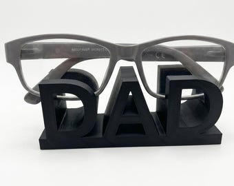 Portaocchiali da papà, supporto per occhiali personalizzato con stampa 3D per scrivania, regalo unico per la festa del papà, supporto per occhiali da uomo, decorazione per ufficio per lui