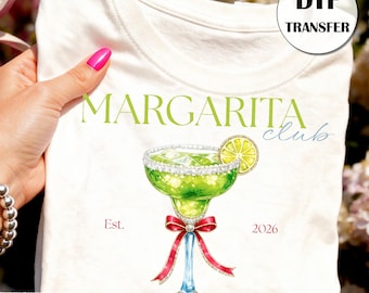 Margarita Club DTF Transfer – Cocktail Iron On Design