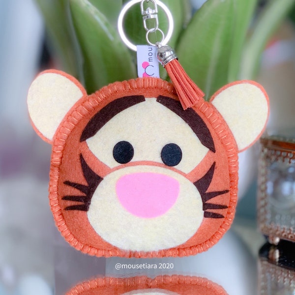 Winnie the Pooh Tigger , Hand Made Keychain for Disney Mini Backpack. Matching Mickey Ears Tsum Tsum Ufufy Disney   Graduation Ears Gift