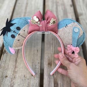 Disney Ohren Minnie Ohren | Ohrhänger | Winnie Puuh | Esel Disney Mickey Ohren Hand Made | Herbst Urlaub Weihnachten Disney Geschenk