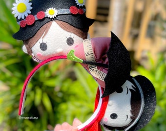 Disney ears Mickey Ears Mary Poppins Bert Mouse Ears Headband | Disney Mickey Decor | Fall Holiday Christmas Disney Gift