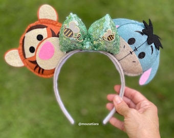 Disney ears Mickey Ears Disney Ears Tsum Tsum Vintage Style Eeyore Sad Donkey And  Tigger Mickey Ears Headband Ufufy Disney