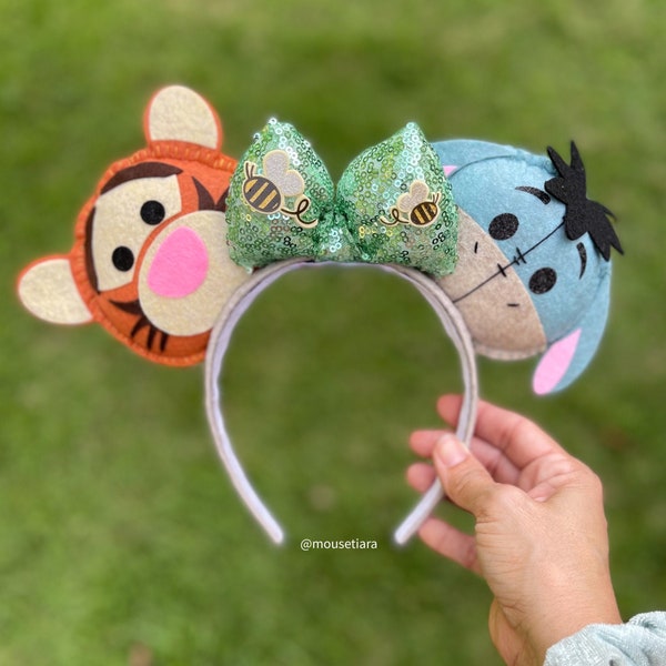 Disney ears Mickey Ears Disney Ears Tsum Tsum Vintage Style Eeyore Sad Donkey And  Tigger Mickey Ears Headband Ufufy Disney