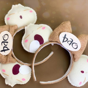 Mickey Ohren | Pixar Bao | Handgemachte Disney Minnie Maus Ohren | Tsum Tsum Ufufy Disney | Kann auch als Haarspangen Haarspangen gemacht werden