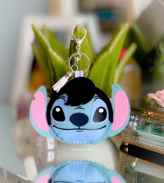 Disney Keychain Lilo and Stitch Hand Made Elvis Stitch Keychain