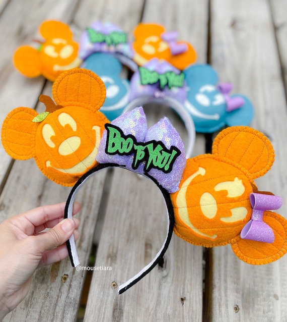 Mickey Ears Pumpkin Mickey Minnie Autumn Not so Scary Halloween Boo to You Mouse Ears Tsum Tsum Ufufy Disney Graduation Ears Gift Etsy