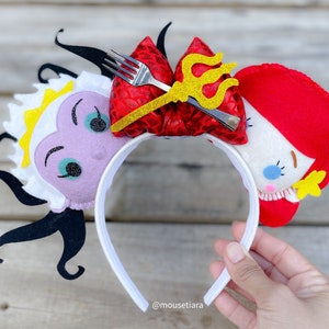 Mickey Ears / La Sirenita / Ariel Ursula Minnie Mouse Ears / Tsum Tsum Ufufy Disney / Regalos de graduación para ella o él