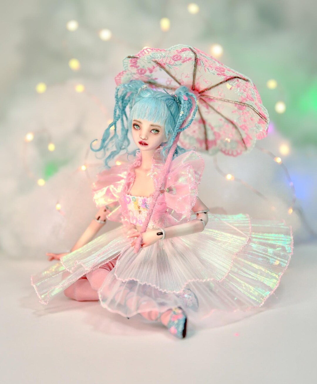 Porcelain Ball Jointed Doll Pastel Rainbow Maya BJD Doll | Ready