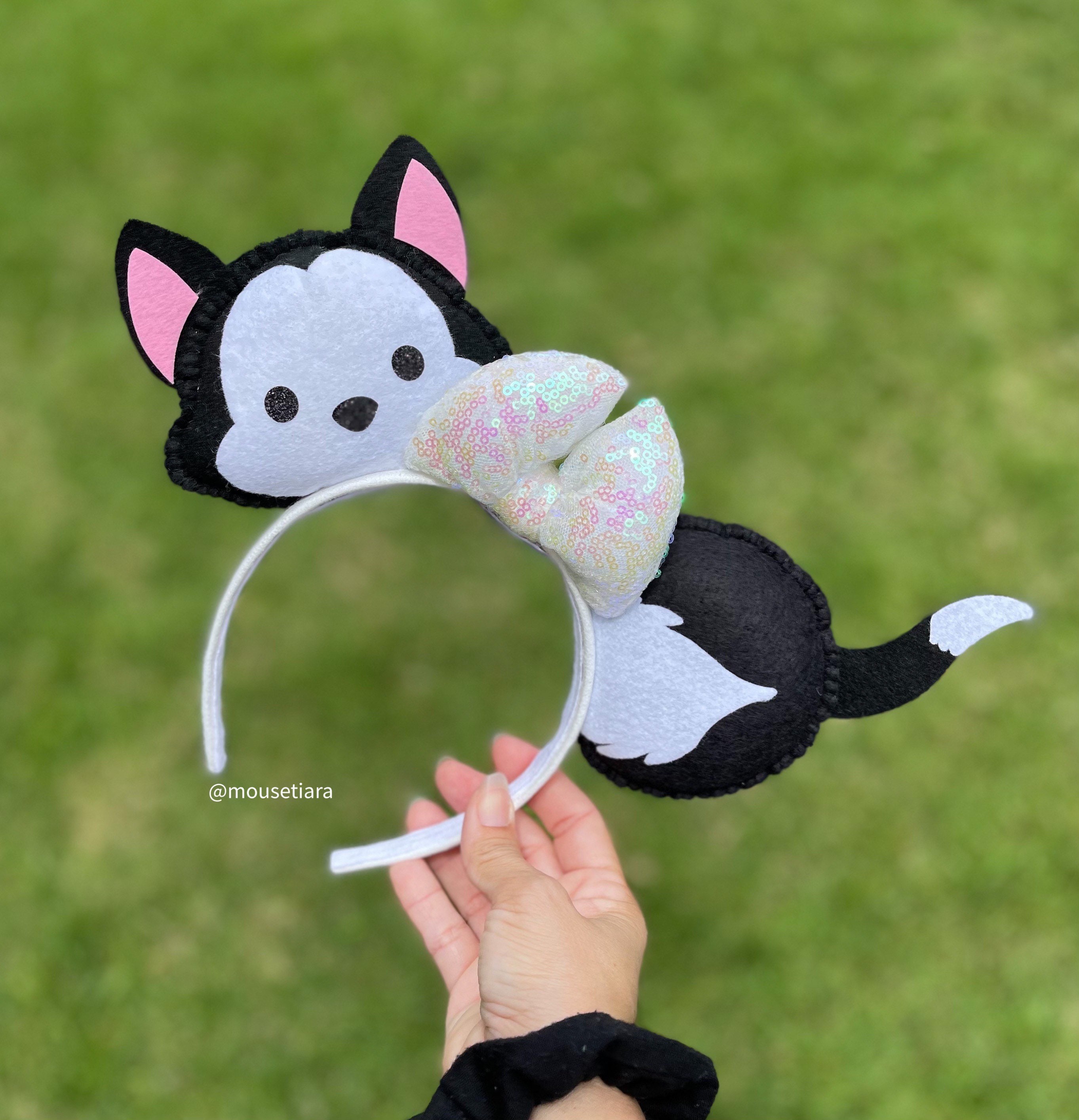 ミッキーの耳 ピノキオ フィガロ 猫 マウスの耳 ヘッドバンド