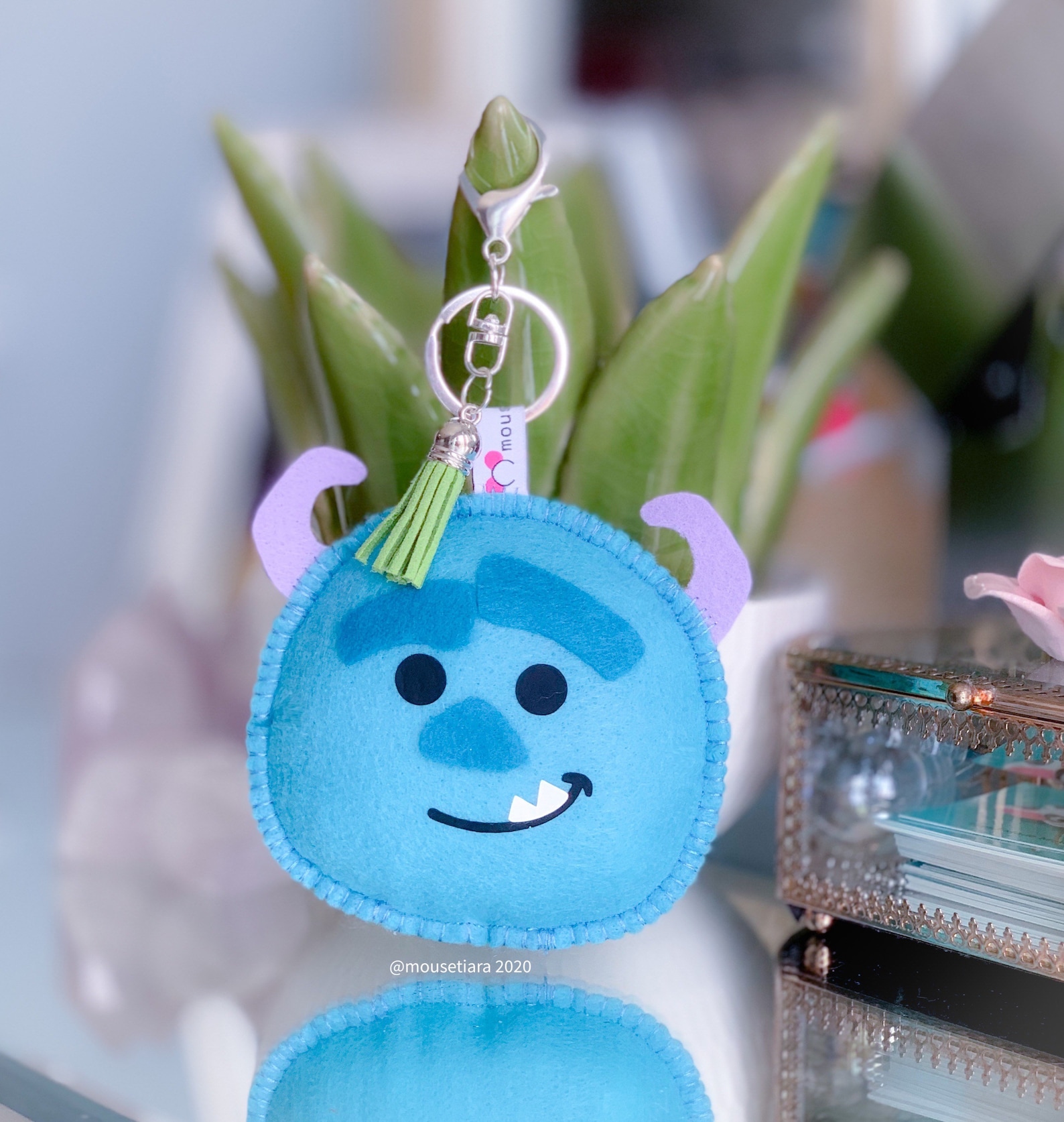 Monsters Inc Sulley Hand Made Keychain Bag Charm. Matching Etsy