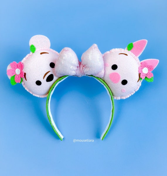 Disney Ears Mickey Ears Pink Sakura Pooh Piglet Mouse Ears  display picture 1