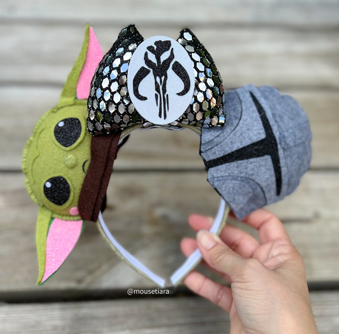 Disney Star Wars Minnie Ears Mandalorian Baby Yoda Ears Star Wars Mickey Ears | the Mandalorian Grogu | the Child  main image 4