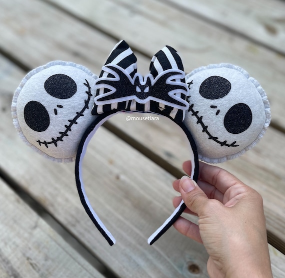 Disney Ears Mickey Ears Disney Ears | Jack Skellington | Nightmare Before Christmas Headband | Fall Holiday Christmas Disney Gift