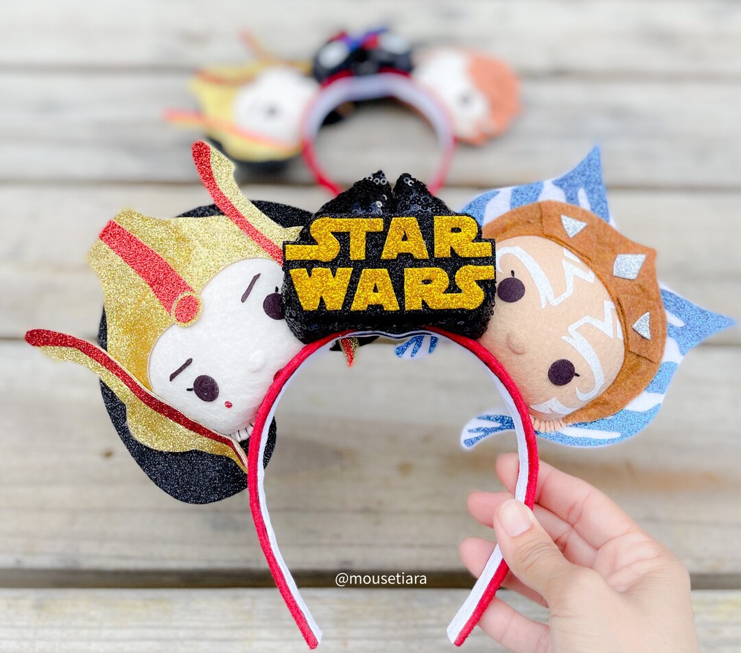 Mickey Ears Ahsoka Tano Queen Amidala Star Wars Clone Wars Inspired
