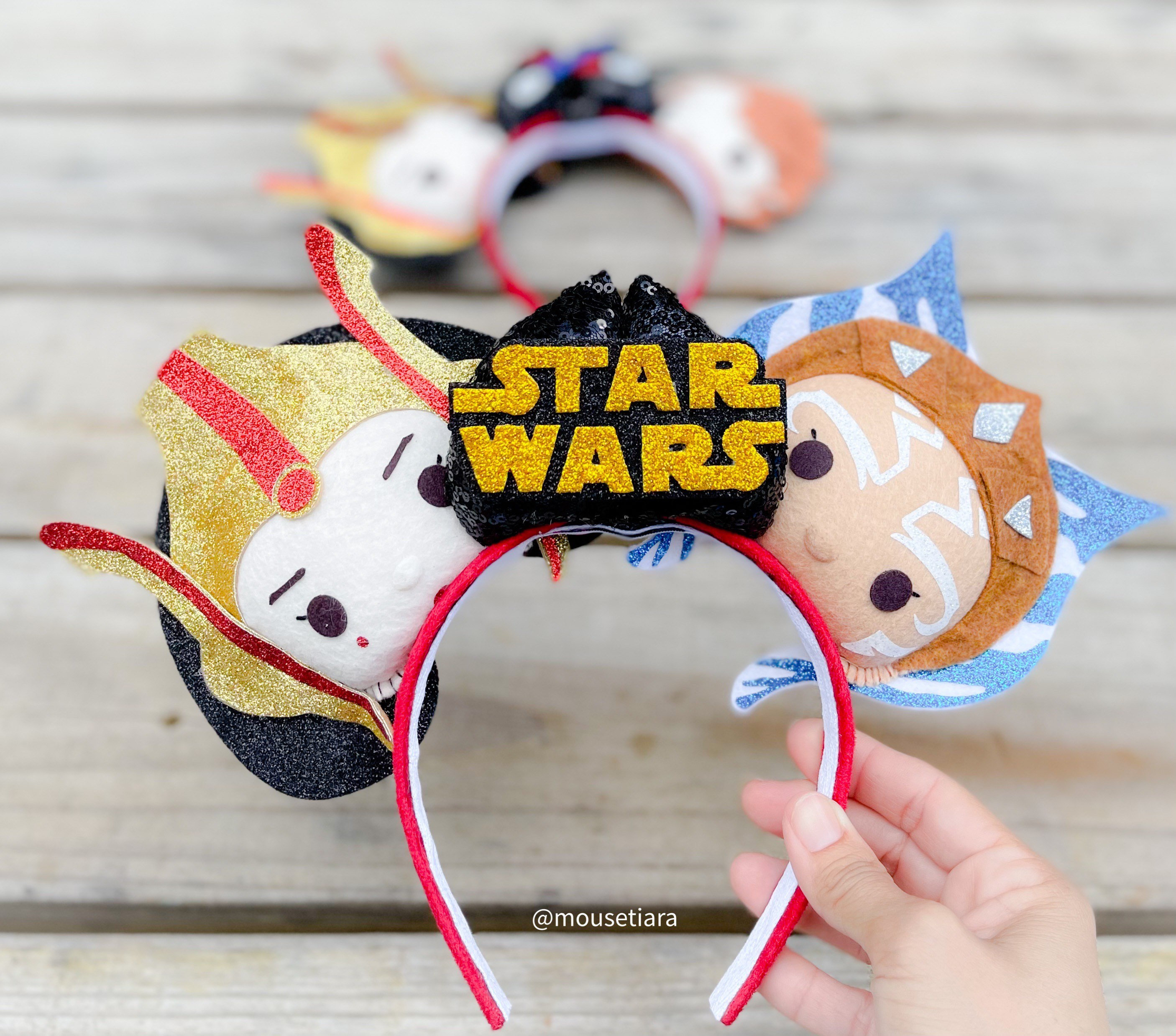 アソーカ・タノ　カチューシャ　スターウォーズ　star wars ディズニー Mickey Ears Ahsoka Tano Queen Amidala Star Wars Clone Wars