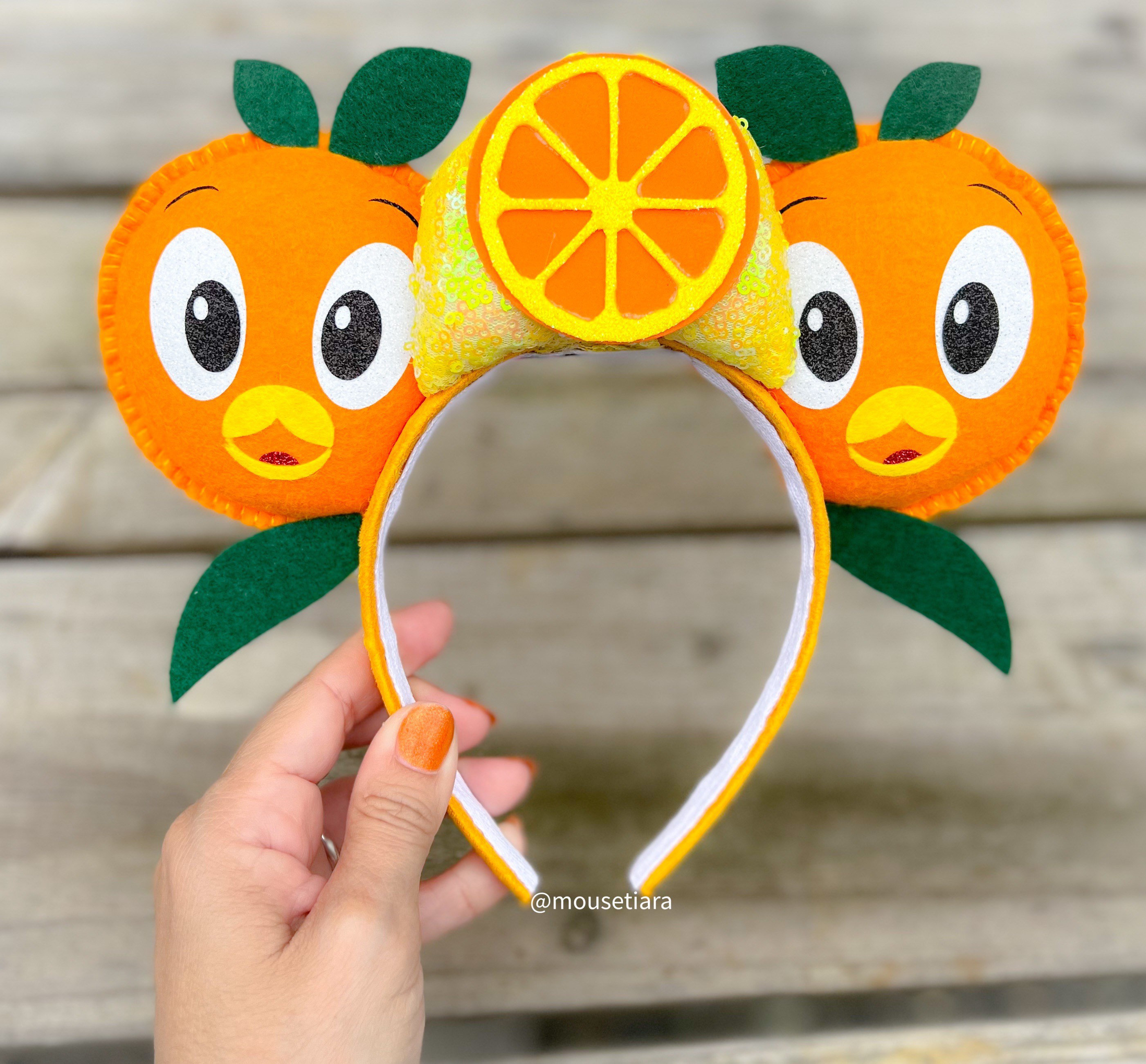 Disney Ears Mickey Ears | Disney Ears | Orange Citrus Bird  display picture 1
