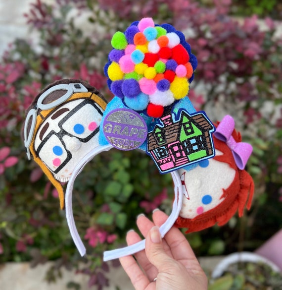 Disney Parks Pixar Up Ballons Grape Soda Carl & Ellie Minnie Mouse Ears Headband Disney main image 2