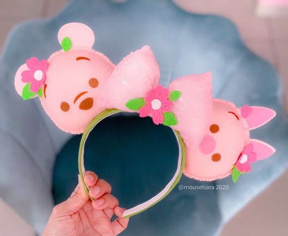 ディズニー耳 ミッキー耳 ピンク 桜 プーさん 子豚 マウス耳