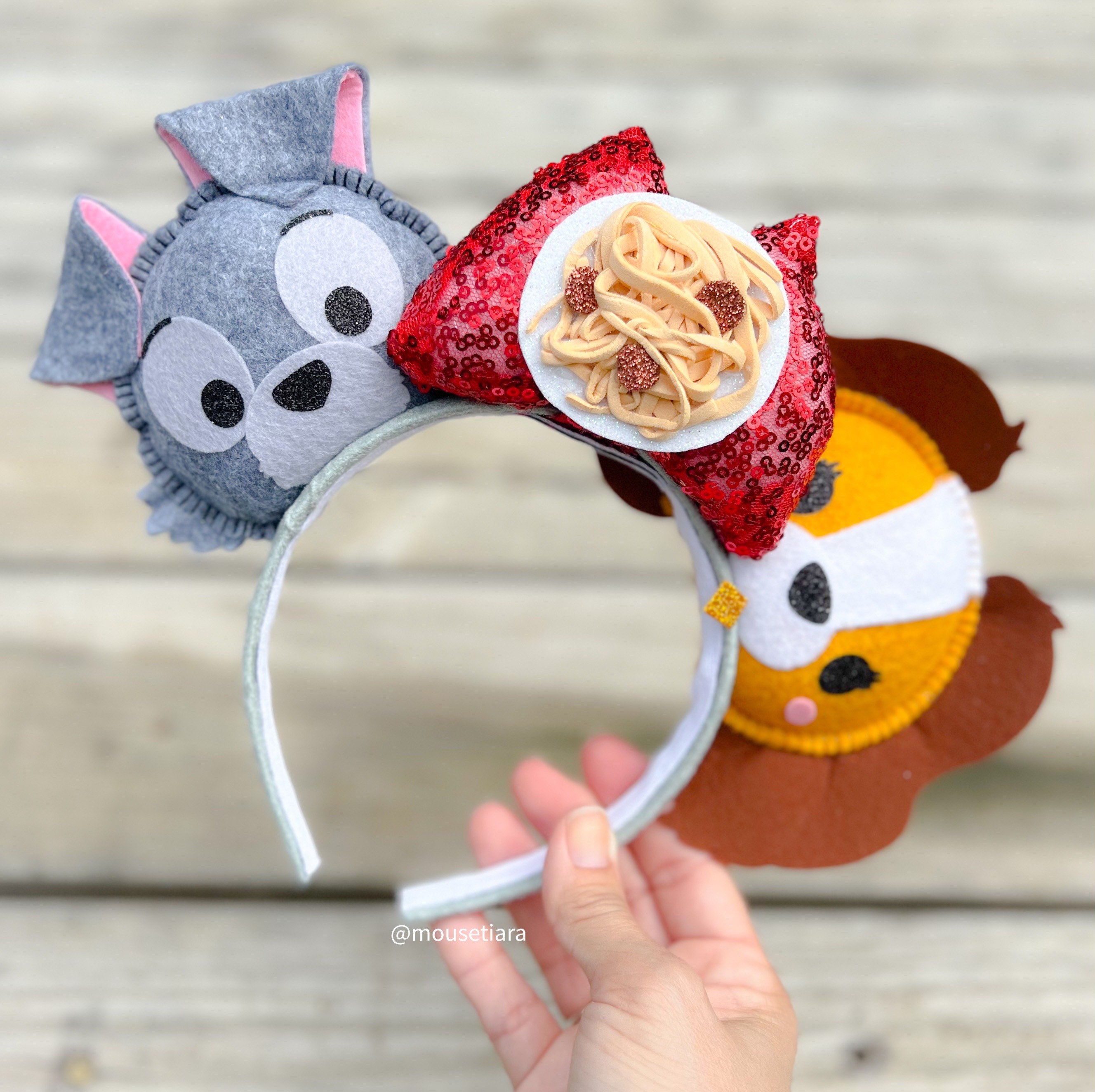 Mickey Mouse Ears Headband | Lady and the Tramp Inspired 