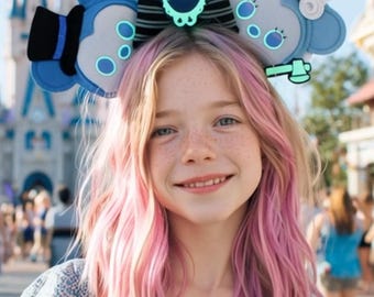 Disney Ears Mickey Ears Haunted Mansion Hat Box Bride Minnie Axe Mouse Ears Headband Glow in the Dark Groom Bride Bridal Ears Wedding