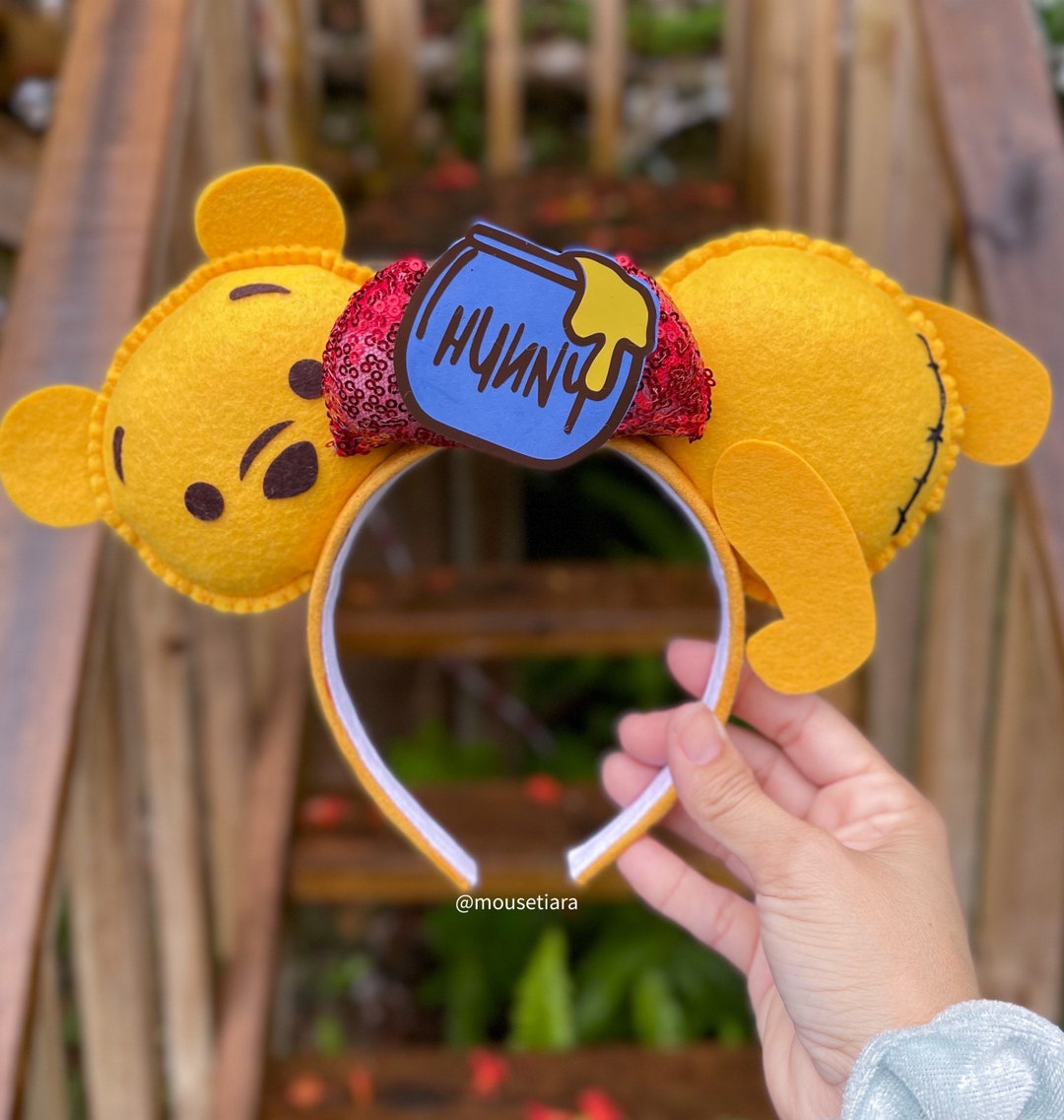 Accessories, Pooh Bear Disney Ears Mickey Mouse Winnie The Pooh Ears Mouse  Ears Handmade