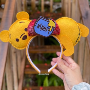 Oreilles Disney Oreilles de Mickey Winnie l'ourson Oreilles de souris Bandeau Tsum Tsum Ufufy Disney | Peut être fait comme barrettes de pinces à cheveux