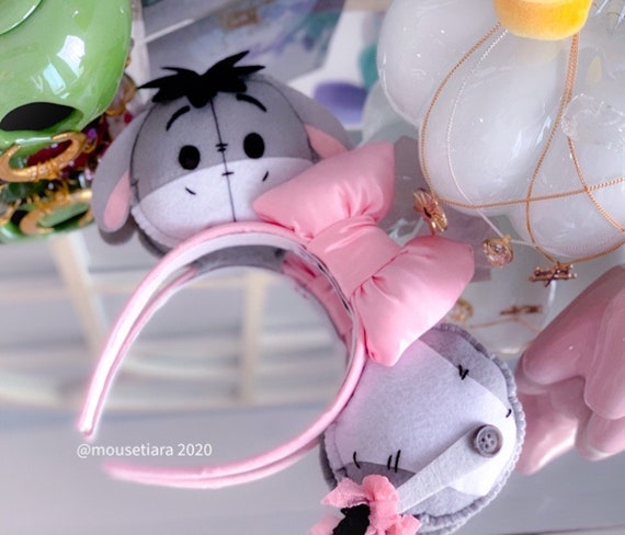 ☆US Disney Parks☆イーヨー 耳＆しっぽ付きカチューシャ ☆US Disney Parks☆イーヨー 耳＆しっぽ付きカチューシャ